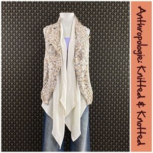 NWTs Anthro “Caprea Marled Vest” by Knitted & Knot